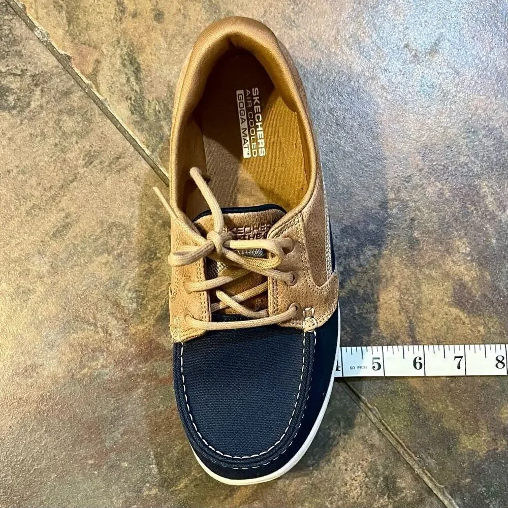 Skechers Air Cooled Goga Mat On The Go Flex Comfort Boat Shoes 6.5